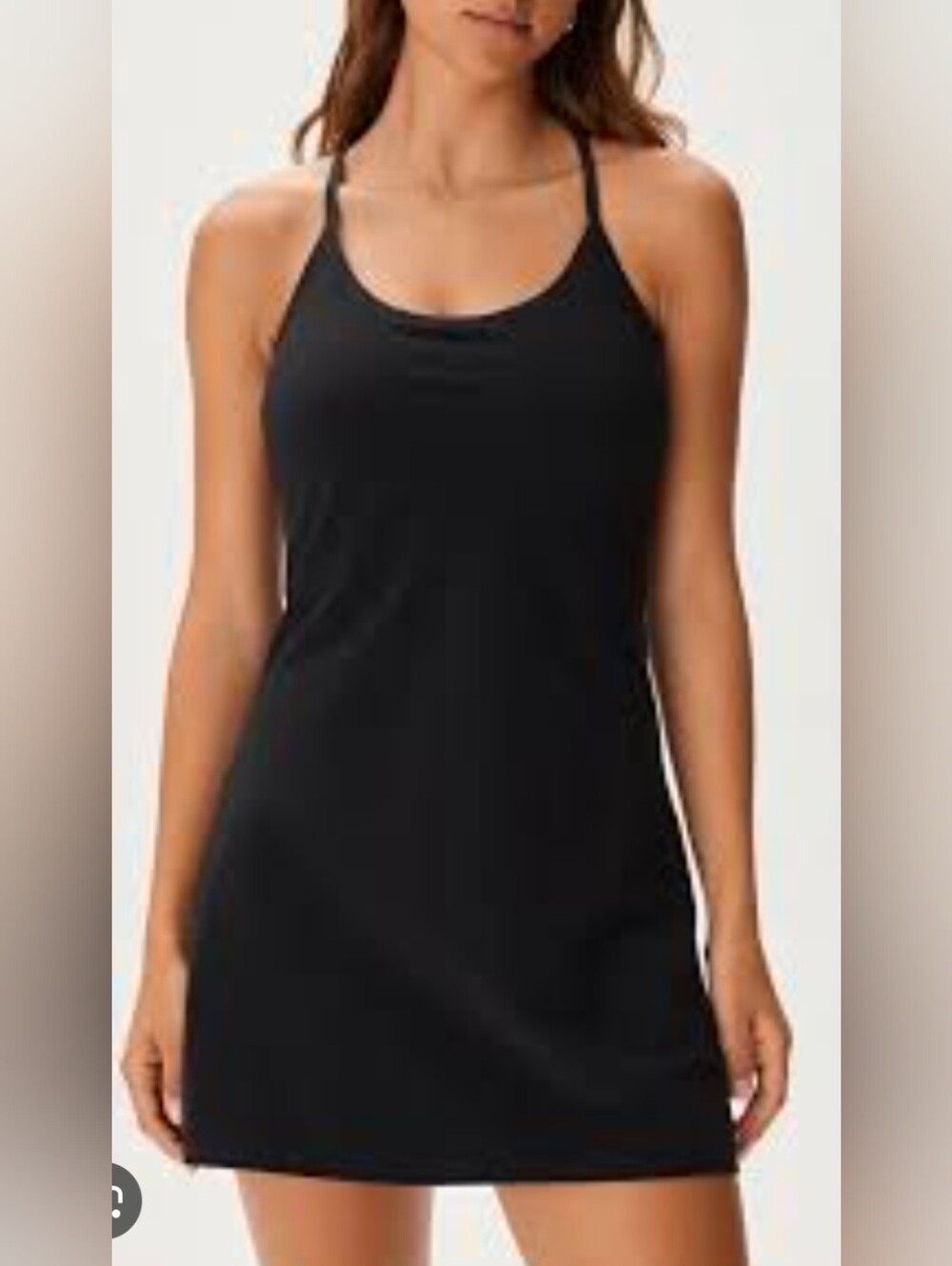 Black Sleeveless Active Dress - Unbranded Small